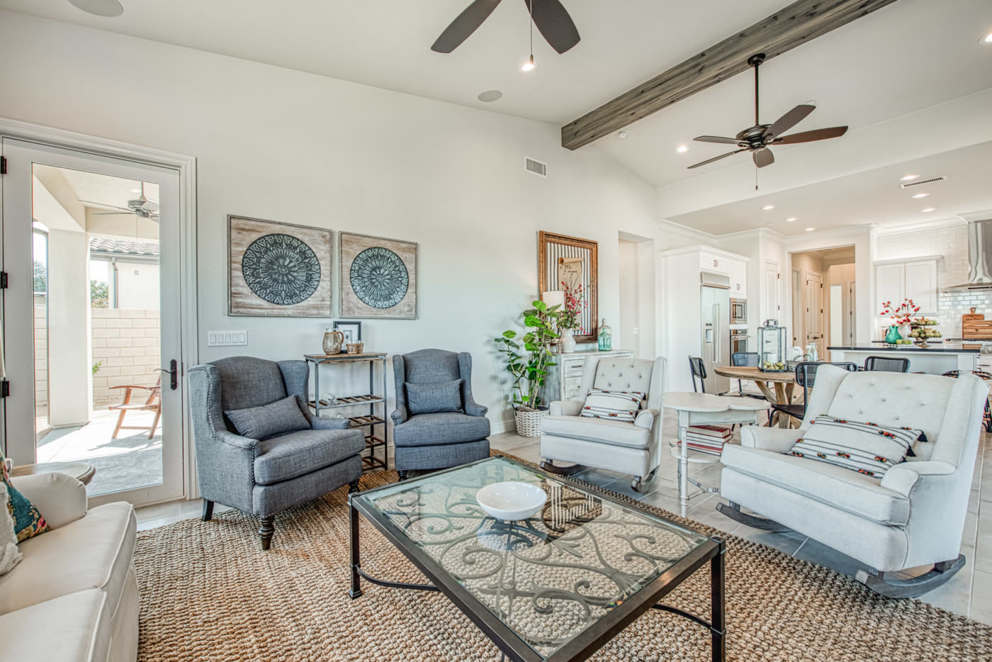 Family room at Willow Heights at Copper River