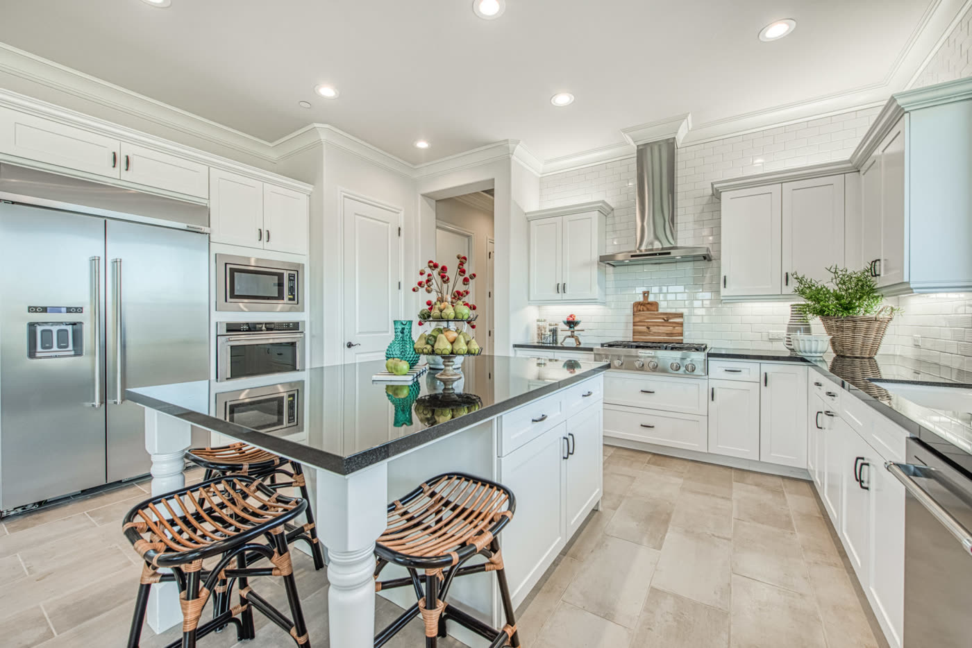 Kitchen with island seating